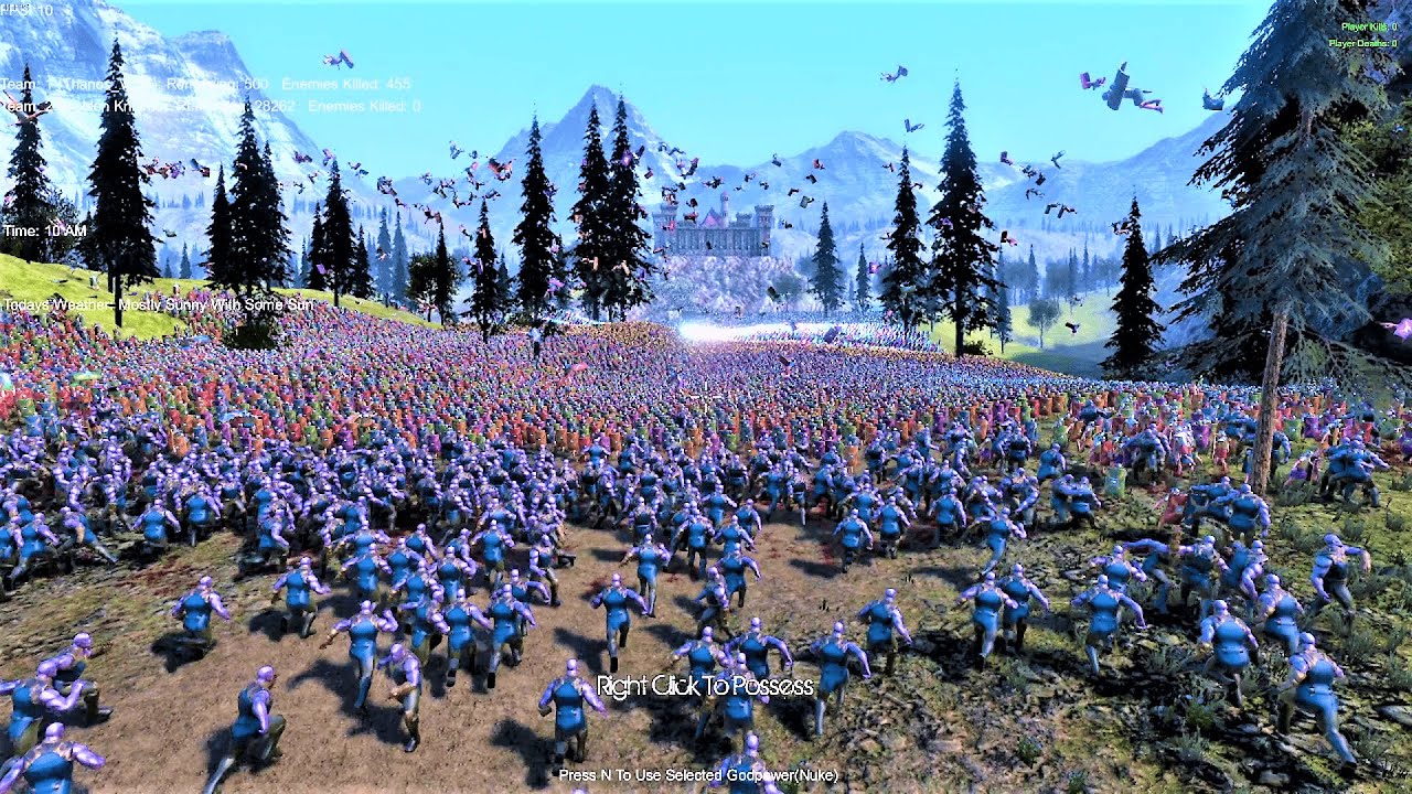 Thanos Lay Siege to Castle With 35000 Heroes Ultimate Epic Battle Simulator | UEBS Funny Battle