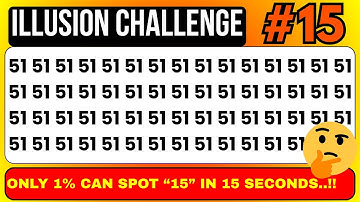 Illusion Challenge Level 15: Spot the Hidden Number “15” Before Time’s Up!