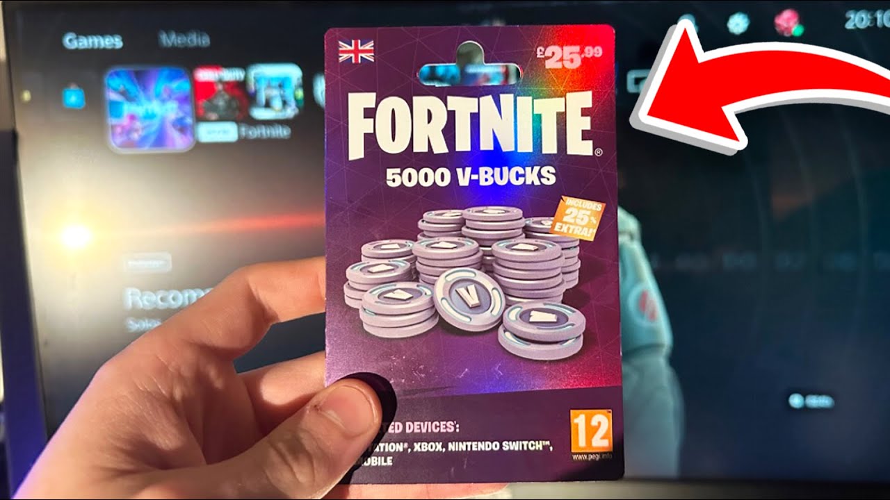 How to REDEEM Fortnite V-BUCKS CODE on CONSOLE PS4, PS5 & XBOX