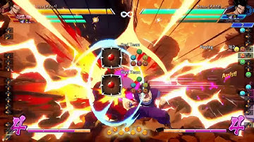 DBFZ A.Gohan - How to keep his block string into assist tight