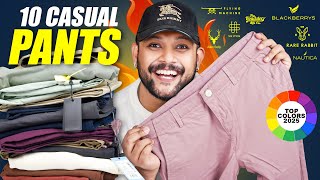 10 Best Casual Pants & Colours for Men (College, Office) in Summer 2025 🔥 | Myntra Haul | ONE CHANCE screenshot 2