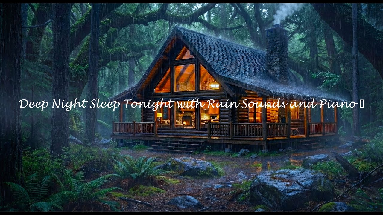 Fall Asleep Faster Tonight with Rain Sounds and Gentle Piano for Deep Sleep 🌙 #WOI