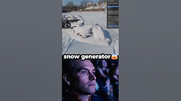 Snow Generator😱New Blender Tool by BagaPie