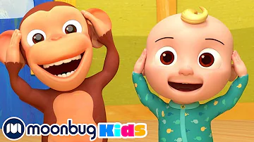 Head Shoulders Knees & Toes | @CoComelon | Learn ABC 123 | Fun Cartoons and Songs