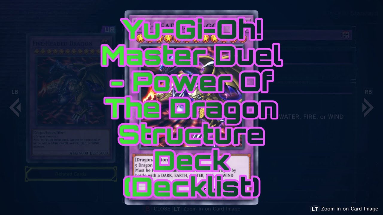 yu gi oh power of the dragon deck Complete Custom for Yu-Gi-Oh! during your Main Phase What is the best starter