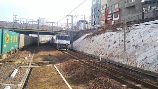 2018/2/17 貨物列車9863レEF64‐1010号機(愛)牽引