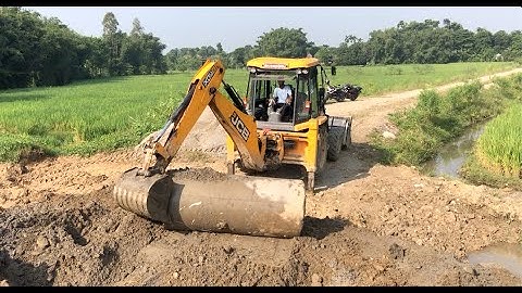 JCB 3DX Machine Pulling Out The Pipe - Best JCB - JCB Working Video