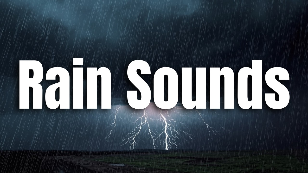 Black screen🔹Rain sounds