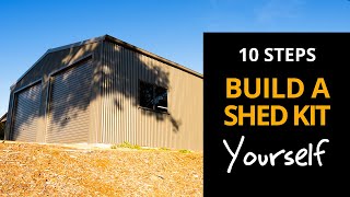 10 steps for building a shed kit yourself - from planning and regulations to full budget breakdown.