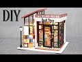 DIY Miniature Dollhouse Kit || Book Store - Relaxing Satisfying Video