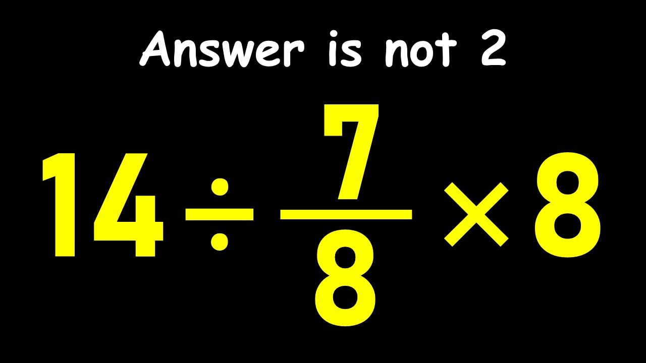 Most People Get This Order of Operations Wrong!