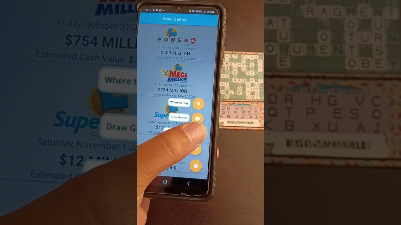 California Lottery Mega Crossword カリフォルニアロトメガクロスワード 