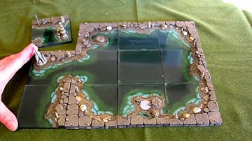 in HD - Dwarven Forge - Cavernous Lake Set - Hands on Review with dungeon ideas & set-up options