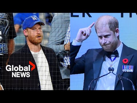 “I'm truly sorry”: Prince Harry apologizes to Toronto for wearing Dodgers hat, blames bald spot