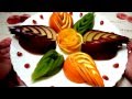 Роза из апельсина! Как красиво нарезать фрукты! Decoration of fruit!