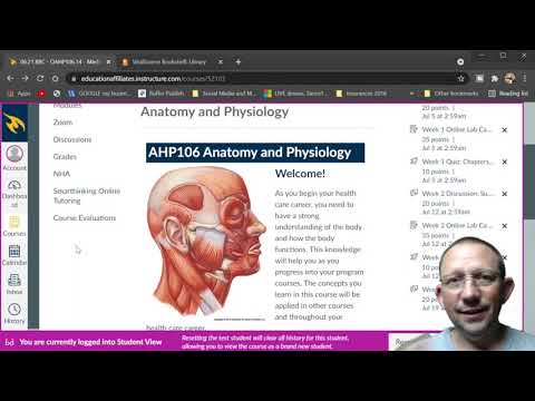 Fortis Canvas intro part 2  (Starting Anatomy and Physiology class)