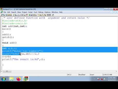 Problem solving using C | Function with argument and a return value ...