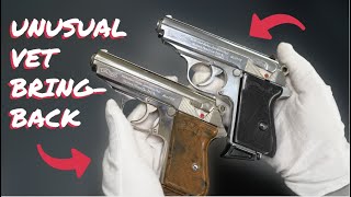 Nickeled Walther PPK Captured From SS Colonel
