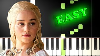 GAME OF THRONES THEME - Easy Piano Tutorial chords