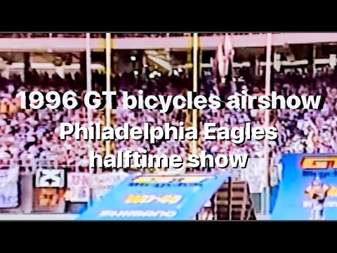 1996 GT bicycles airshow Philadelphia Eagles halftime performance, Rob Nolli, Dave Voelker +￼￼