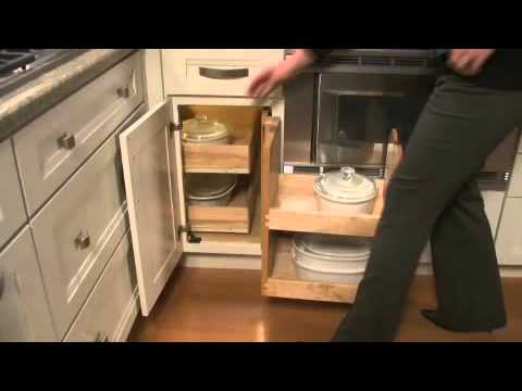 Base Blind Corner With Swing Out Pantry Youtube