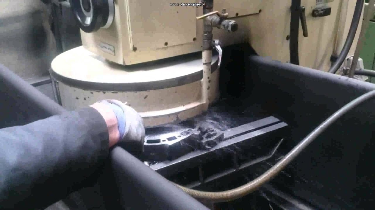 Rotary engine machining Obróbka płyt silnika Wankla YouTube