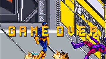 X-Men (Konami 1992)  Attract Mode 60fps