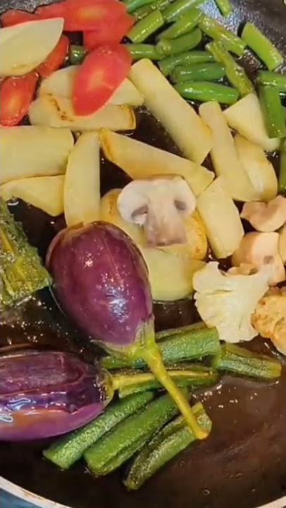 Tawa Veg Fry #restaurantstylerecipe #lessoilrecipe #nofry #shortvideos #shorts #trending