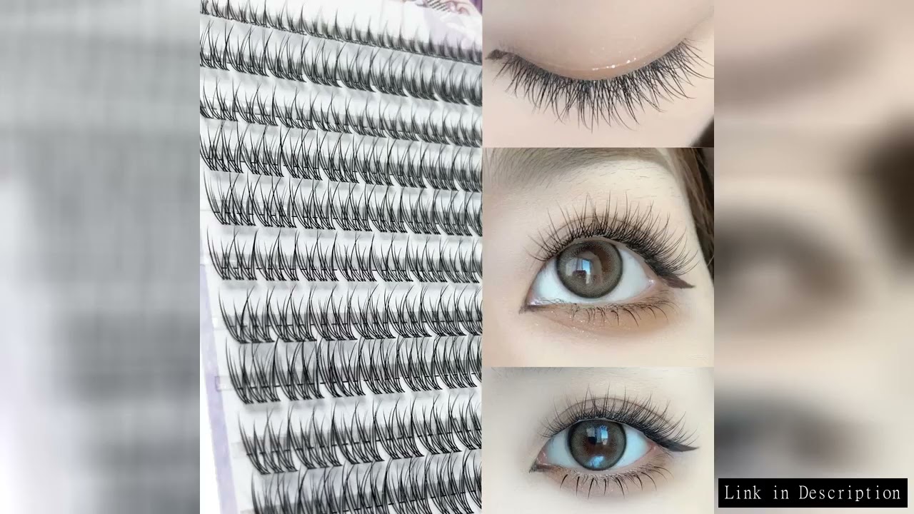 1/box 120 bundles Mink False Eyelash Natural Fishtail Lash 3D Russian Individual Eyelash Extension C