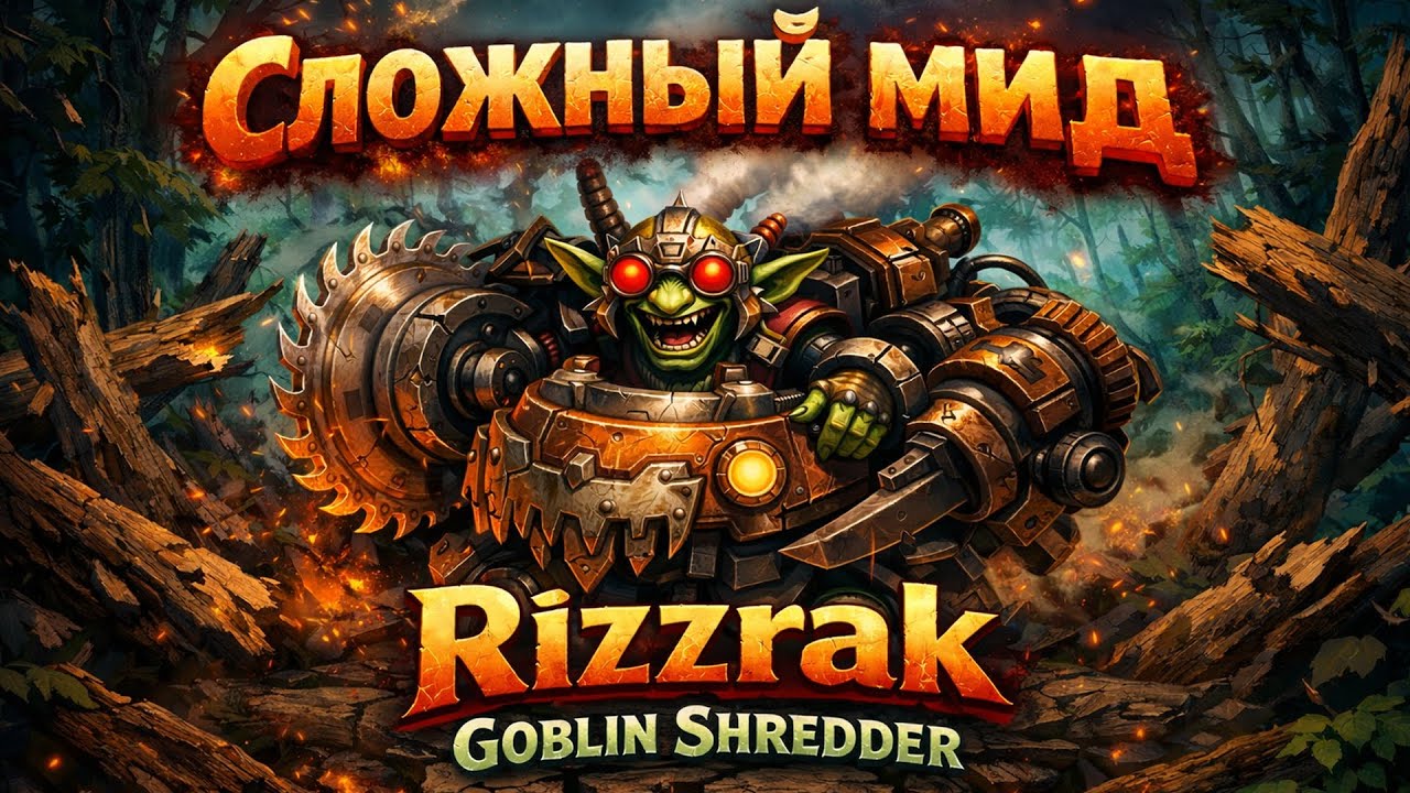 Rizzrak , Goblin Shredder - Очень сложный Мид против Задрота Тинкера! Комбек ИГРА!