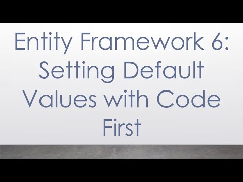 `Entity Framework 6`: Setting Default Values with `Code First`