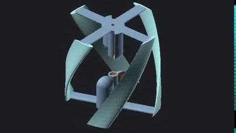 Vertical Wind Turbine - Parametric