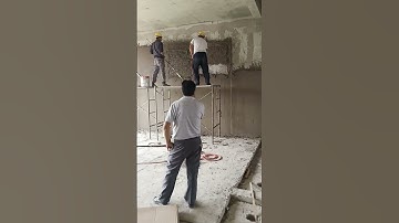 #plastering #rendering #machine #plasteringwork #automatic #wall #gypsum