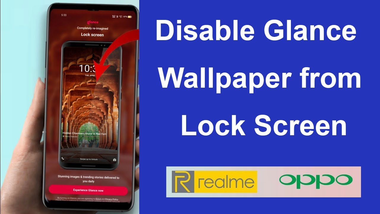 How to Disable Glance Lock Screen Wallpaper in RealMe Phones? - YouTube