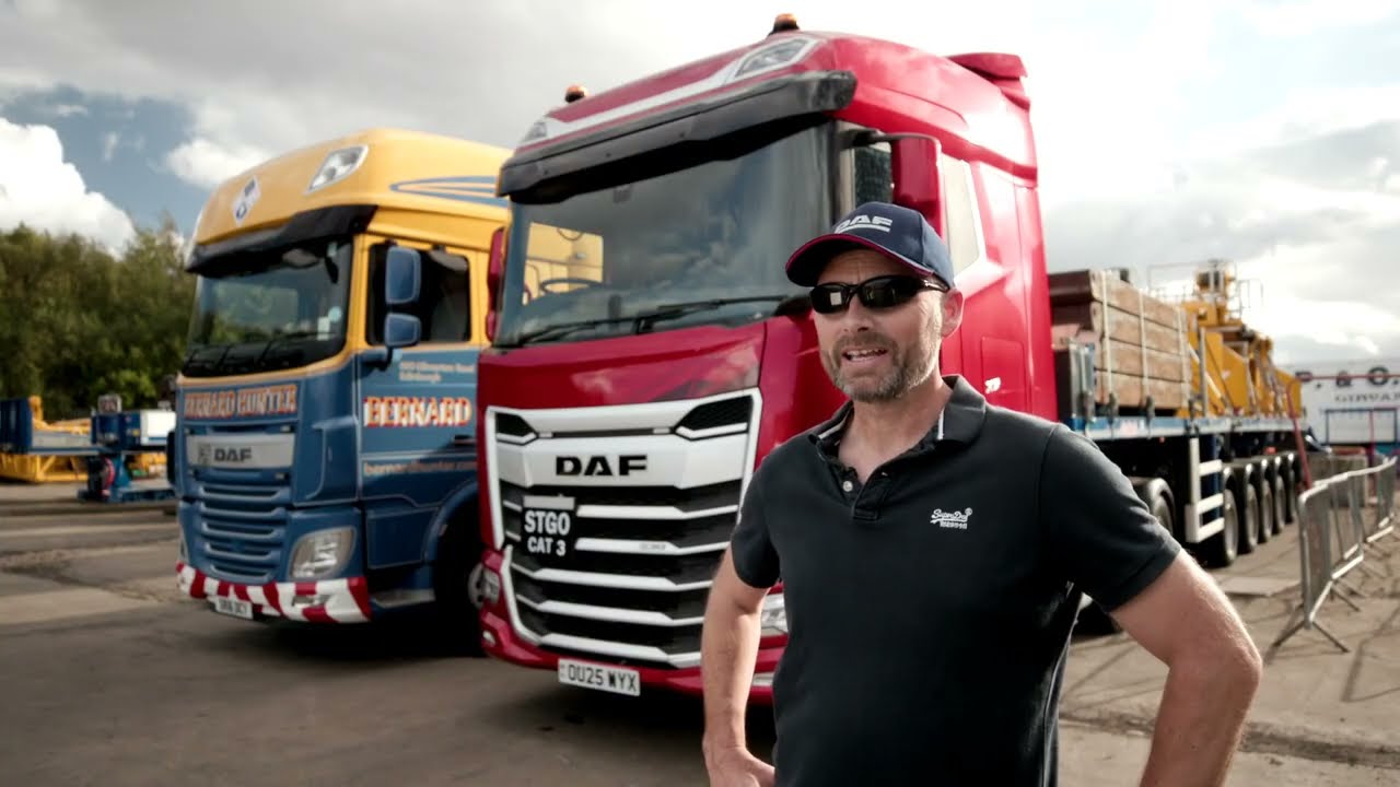 Тест-драйв грузового автомобиля DAF XG 530 с участием Стиви Уокера.
