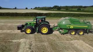 Bailing Hay 2023 - ft 6R185 demo supplied by Farols screenshot 4