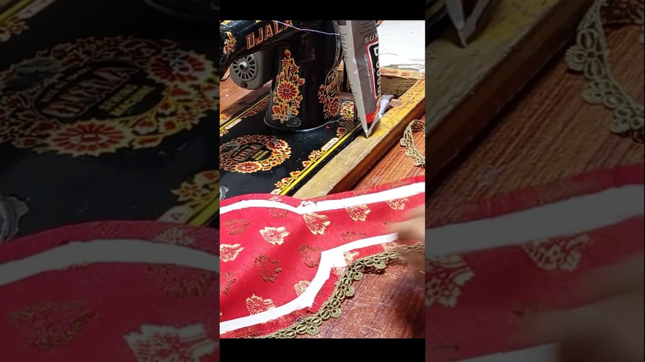 latest neck design with lace & easy neck design 