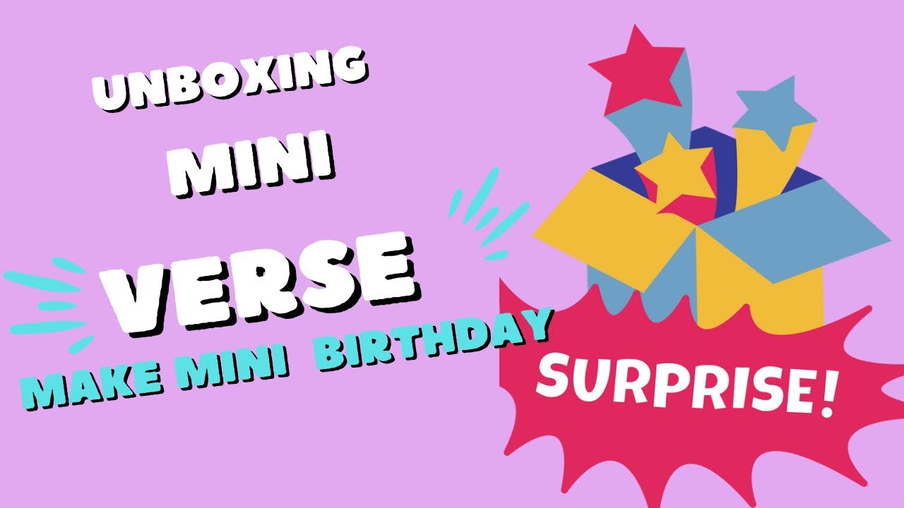 Mini verse  birthday edition / sorpresa 