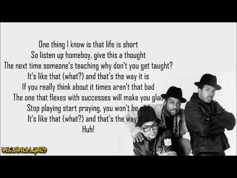 Run-D.M.C. - It's Like That (Lyrics)
