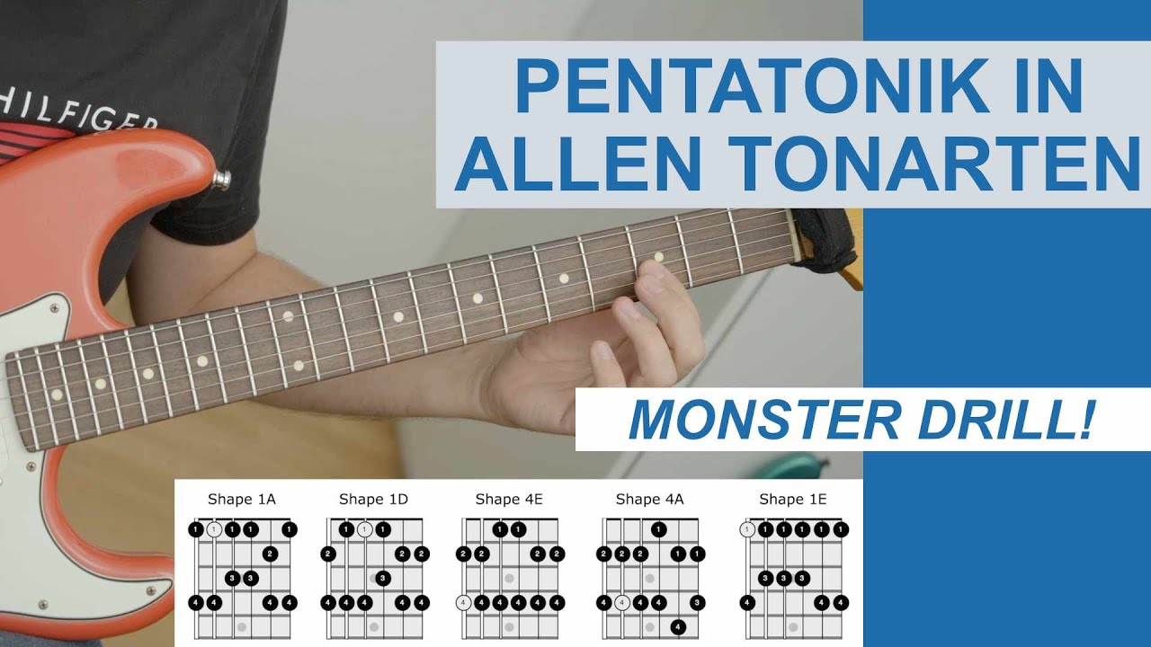 Sicher mit der Pentatonik in ALLEN Tonarten: Monster Drill!