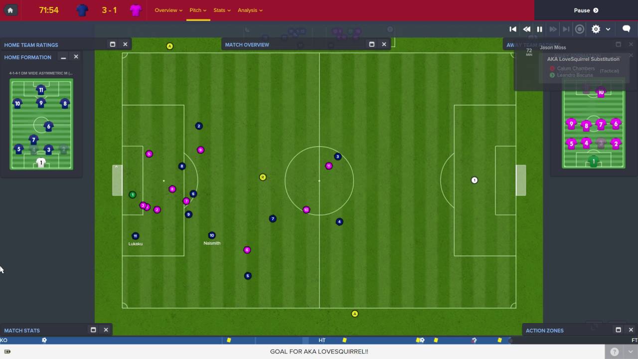 Extra footage: AKA LoveSquirrel vs CloakAndDagger (FM16 Fantasy Draft Mode)