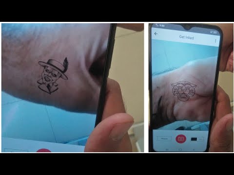 Try any tattoo on Body with augmented reality