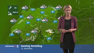 Wetterprognose vom 11.11.2017 - Abend