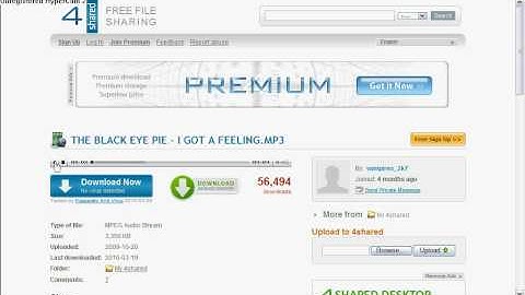 How to download music For free on 4shared.com