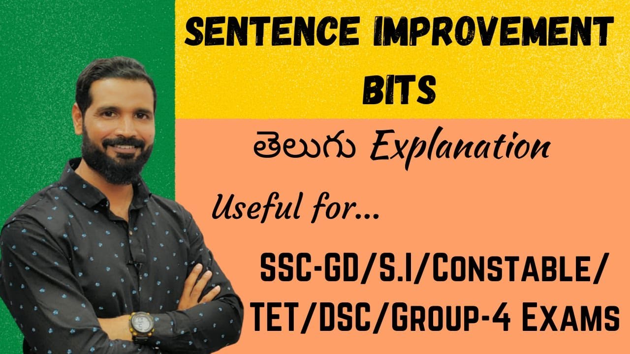 Sentence improvement TsTet | DSC | S.I | Constable | Group 4#jansenglishacademy