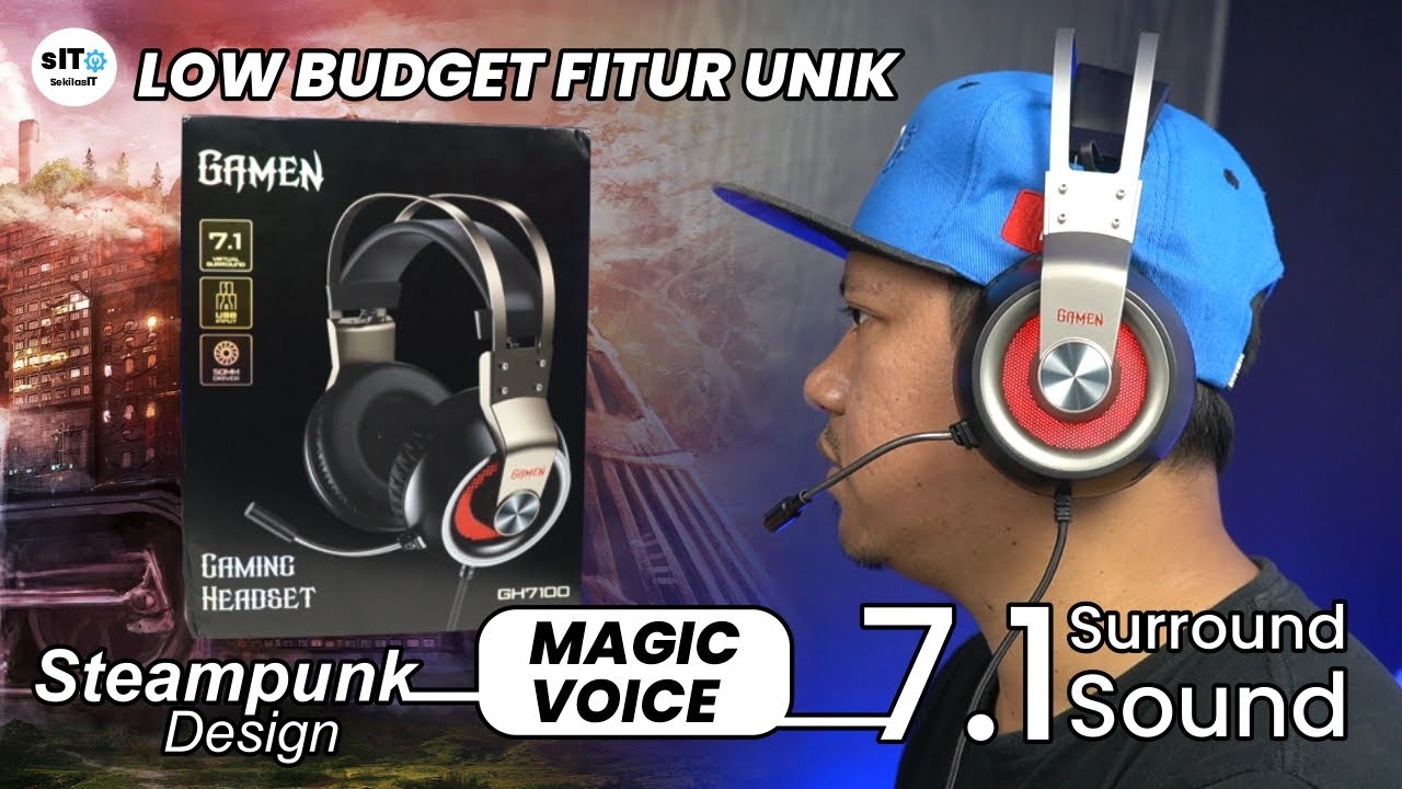 Headset Gaming Murah Dan Futuristik Jatuh Kepada GAMEN GH7100