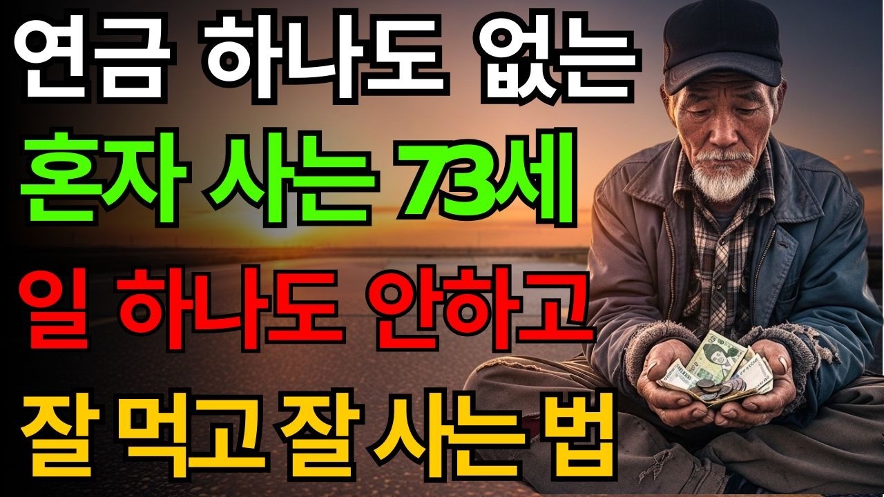 연금 하나도 없던 73세, 일 안 하고 사는 방법이 있었습니다 | 60대·70대가 꼭 알아야 할 현금 흐름의 비밀 | 노인건강지혜