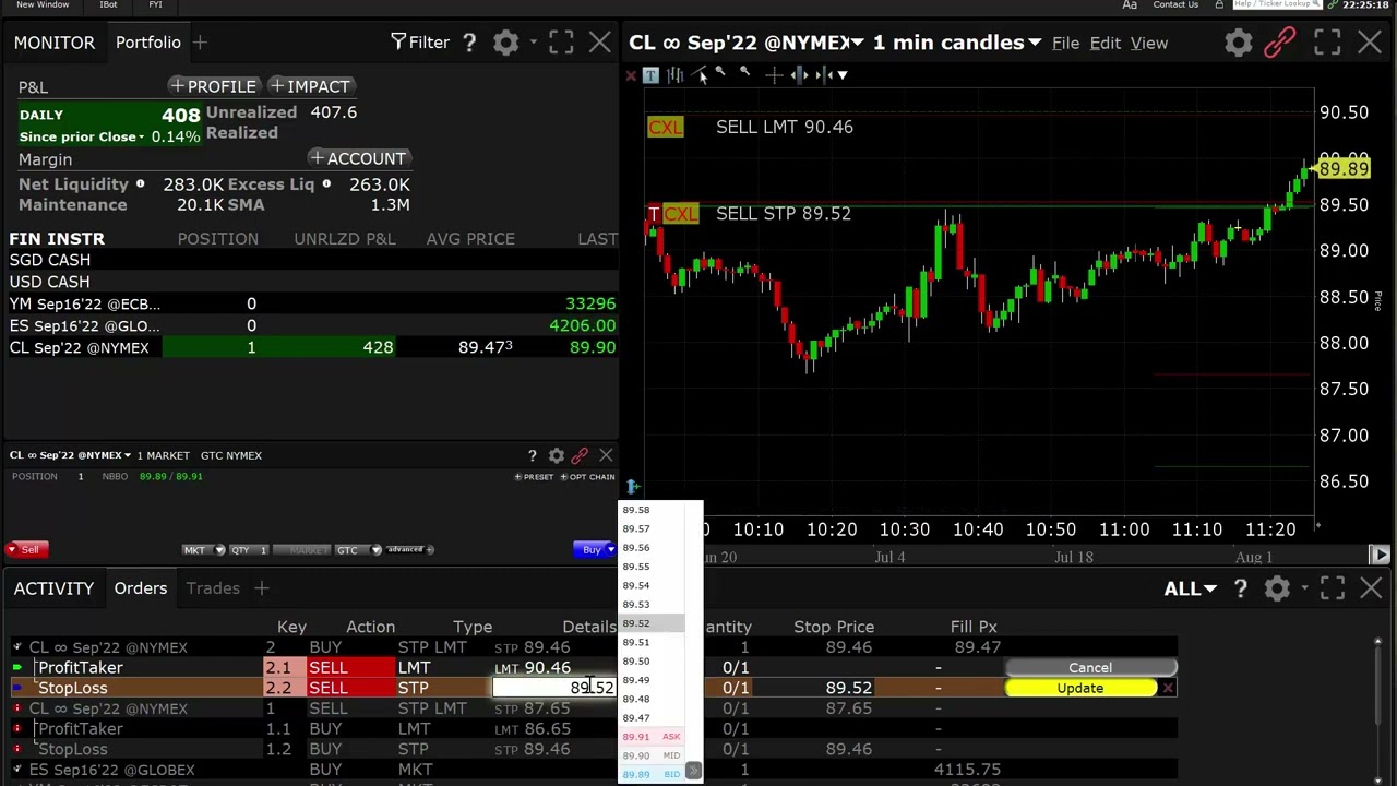 Day Trading Oil Futures CL 985 YouTube