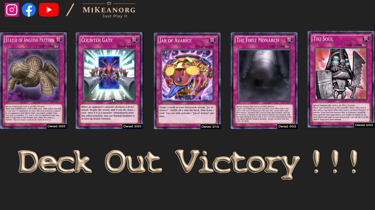 yugioh tiki deck Yu-Gi-Oh Duel Links: Out Victory with Jar of Avarice - Soul - Monarch Odion Tombkeeper Tiki Deck profile