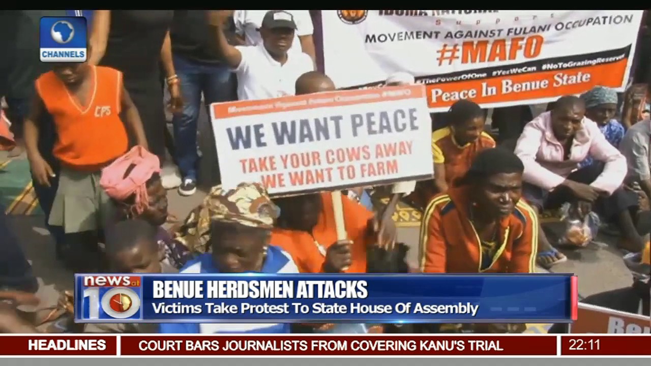 Benue Indigenes Protest Non-Passage Of Anti-Grazing Bill